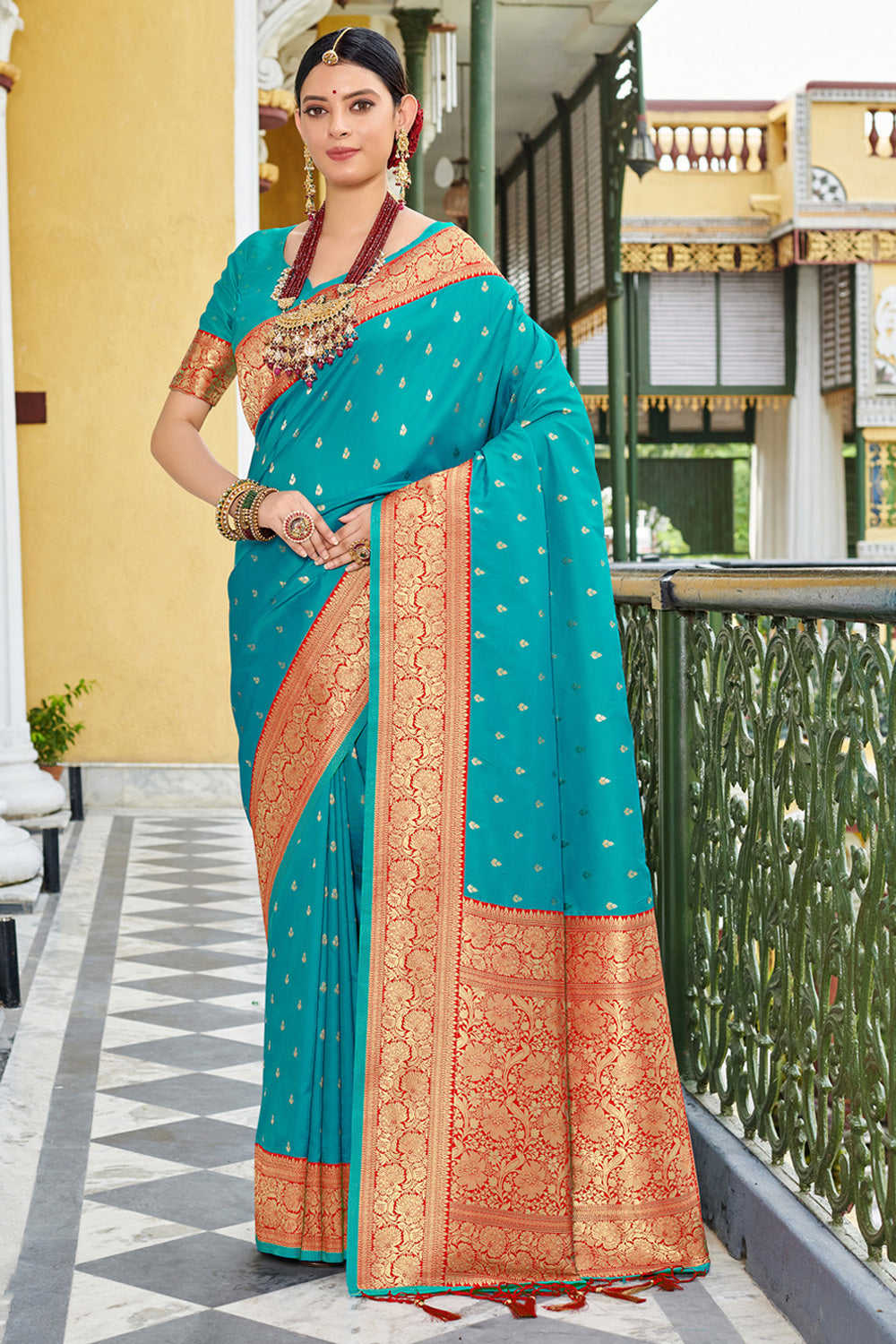 Sky Blue Color Banarasi Silk With Rich Pallu Designer Saree |Banarasi Silk  Saree| Kotasilk | Saree designs, Saree, Silk sarees