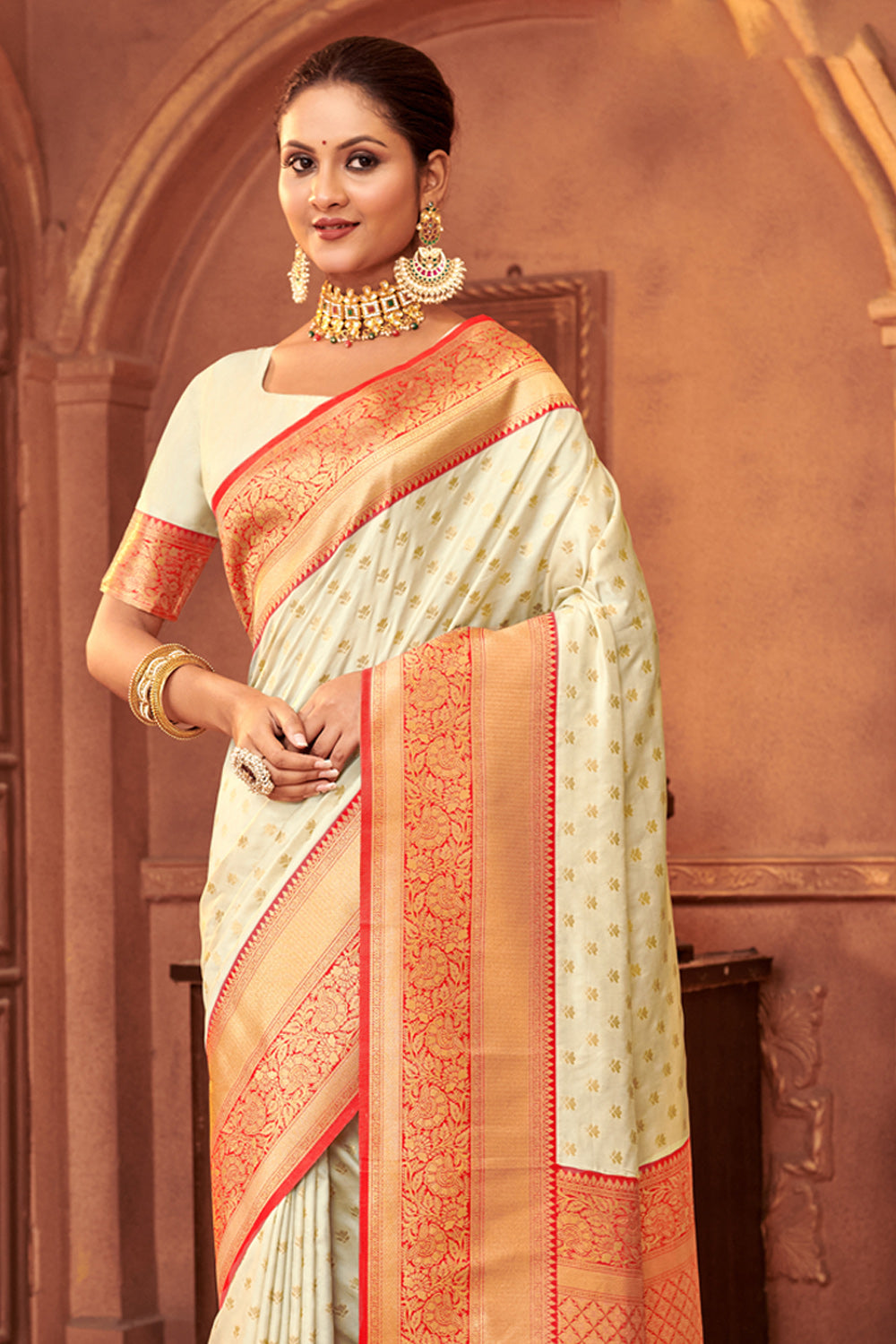 White Bridal Saree - Explore Best Collection of Bridal White Sarees Onlne  at Myntra