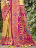 Beige Silk Saree With Blouse Piece