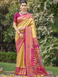 Beige Silk Saree With Blouse Piece