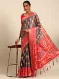 Multi Color Cotton Digital Print Saree With Blouse Piece