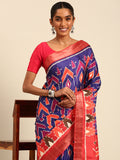 Multi Color Cotton Digital Print Saree With Blouse Piece