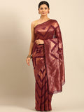 Purple Cotton Saree With Blouse Piece