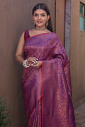 Magenta Pink Kanjivaram Saree