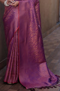 Magenta Pink Kanjivaram Saree