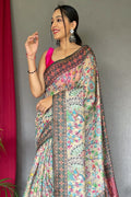 Multicolor Kalamkari Saree