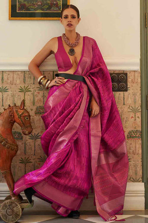 Special Pink Organza Saree