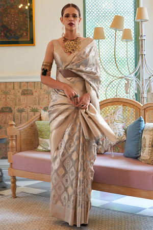 Buy Latest Grey Sarees Online with Latest Design and Styles