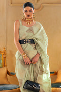 Mint Green Silk Saree