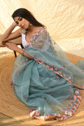 organza saree