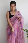 organza saree