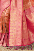 Thulian Pink Kanjivaram Silk Saree