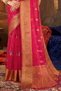 Thulian Pink Organza Saree