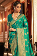 Emerald Green Silk Saree