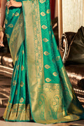 Emerald Green Silk Saree