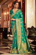 Emerald Green Silk Saree