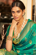 Emerald Green Silk Saree