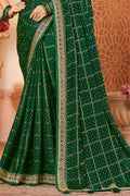 Bottle Green Silk Saree