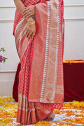 Punch Pink Kanjivaram Saree