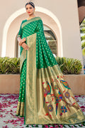 Emerald Green Paithani Saree