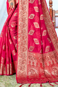 Taffy Pink Organza Saree