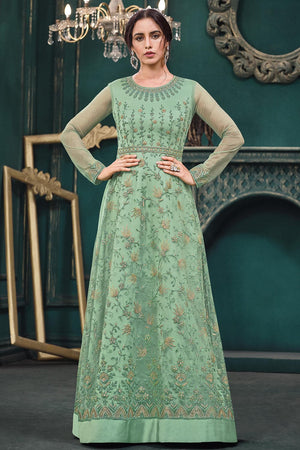 Mint Green Anarkali Dress