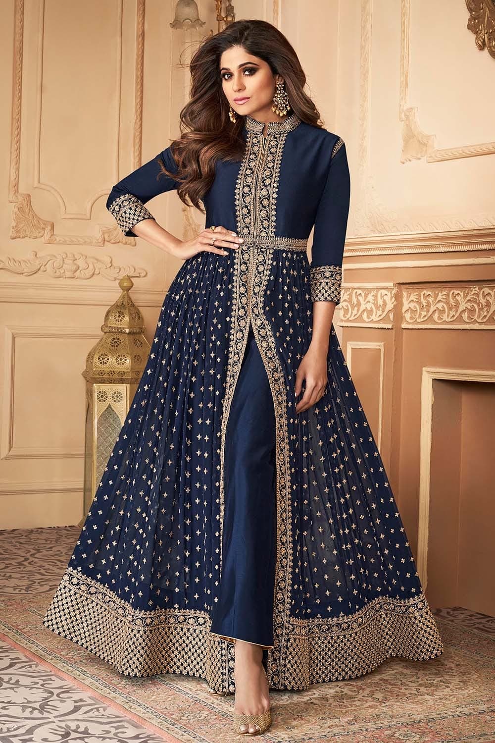 Anarkali dress pattern from on sale saree