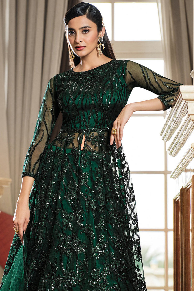 Buy Sacramento Green Anarkali Suit online-Karagiri