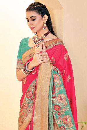 8 Pure Banarasi Silk Sarees For The Beautiful Bride!