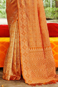 orange saree