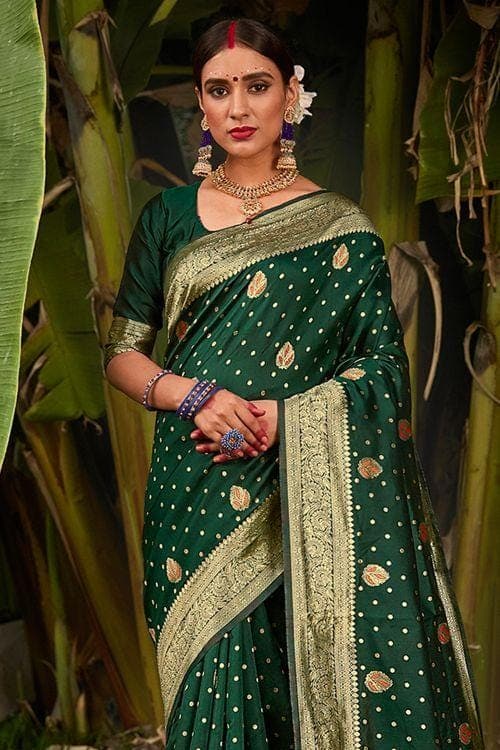 Buy Khwabeeda Bottle Green Saree Set by JIGAR MALI at Ogaan Online Shopping  Site