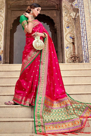 Buy Pink Sarees for Women by Choiceit Online