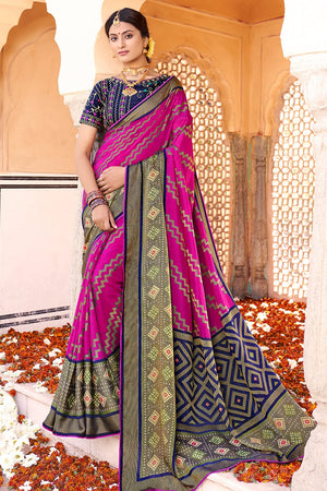 Grape Purple Brasso Saree