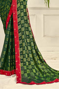 green saree online