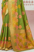 Fern Green Chanderi Saree