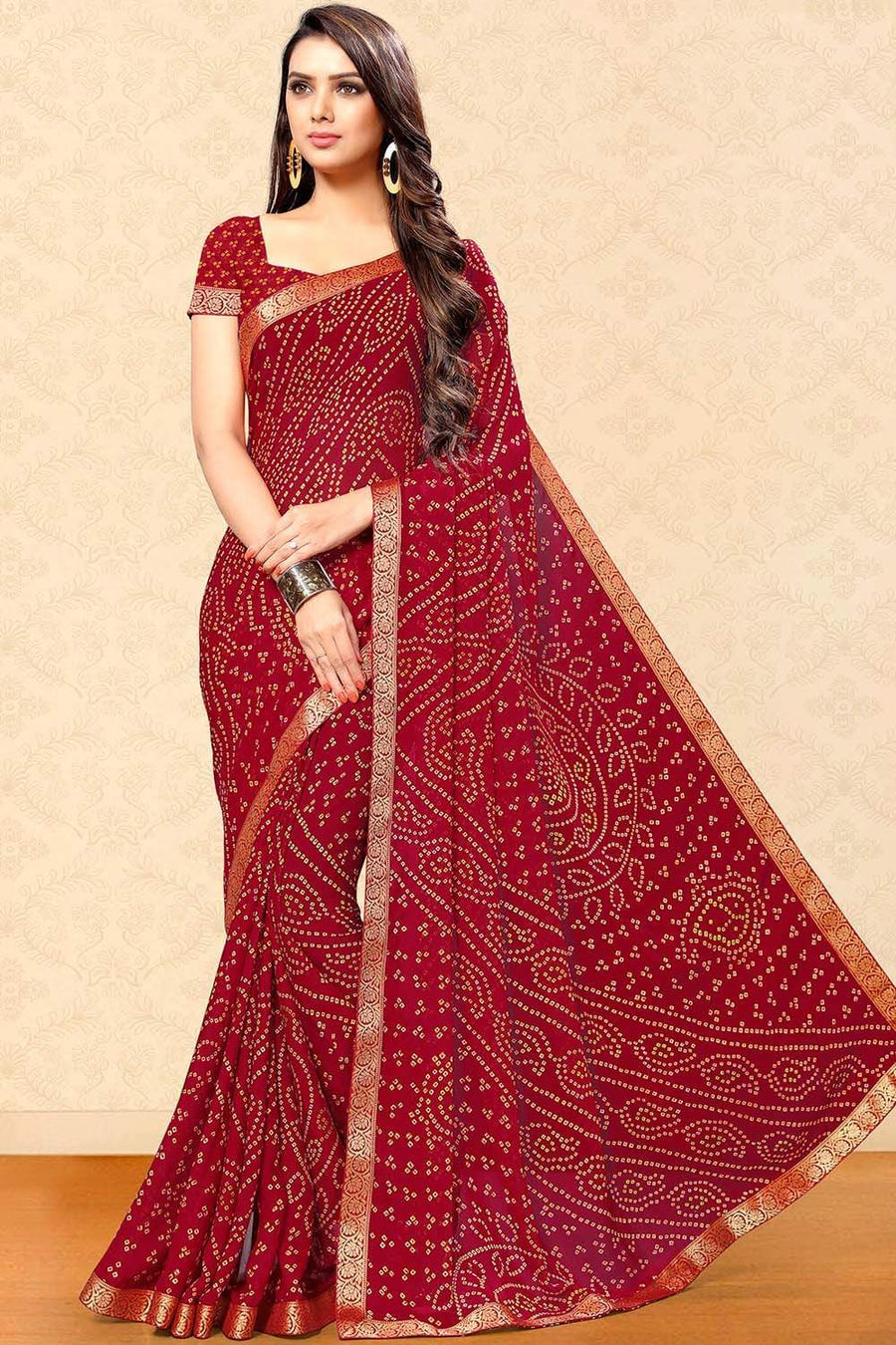 Chiffon Saree - Buy Stylish Chiffon Sarees online - Karagiri