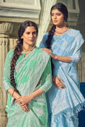 Chikankari Saree Light Aqua Green Chikankari Saree saree online