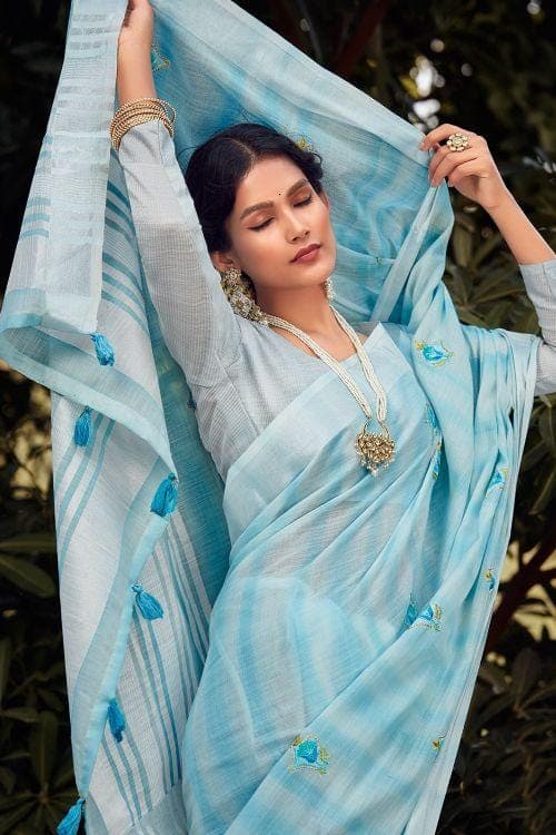 Shop Kashmiri Printed Cotton Saree Online | SALE | Me99