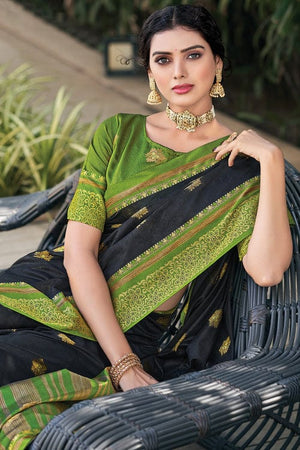 Rashika Sharma's Dark colored Green Saree - Rent