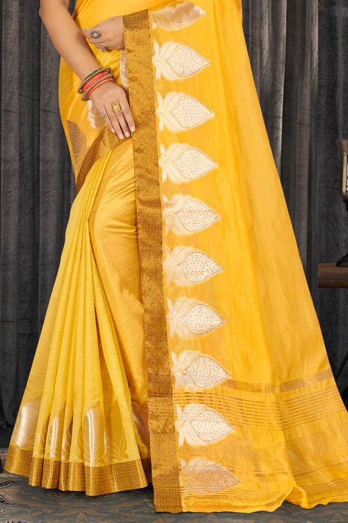 Buy Mal Cotton Saree Raga Series - Summer Special Lightweight Saree in Yellow  Colour for Partywear – Putul's Fashion