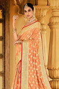 Cotton Saree Light Peach Cotton Saree saree online