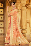 Cotton Saree Light Peach Cotton Saree saree online