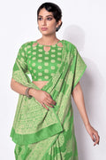 green saree