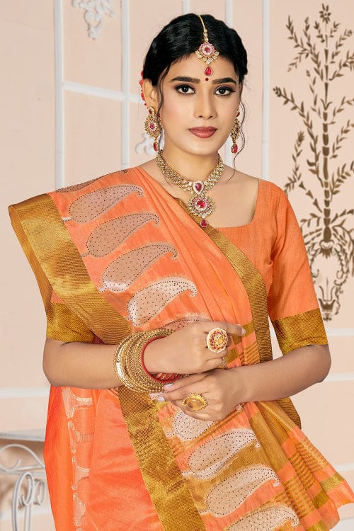 Dark Pink with Orange Leheriya Style Soft Georgette Saree with Heavy E –  SHE IN SAREES