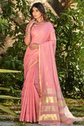 pink saree