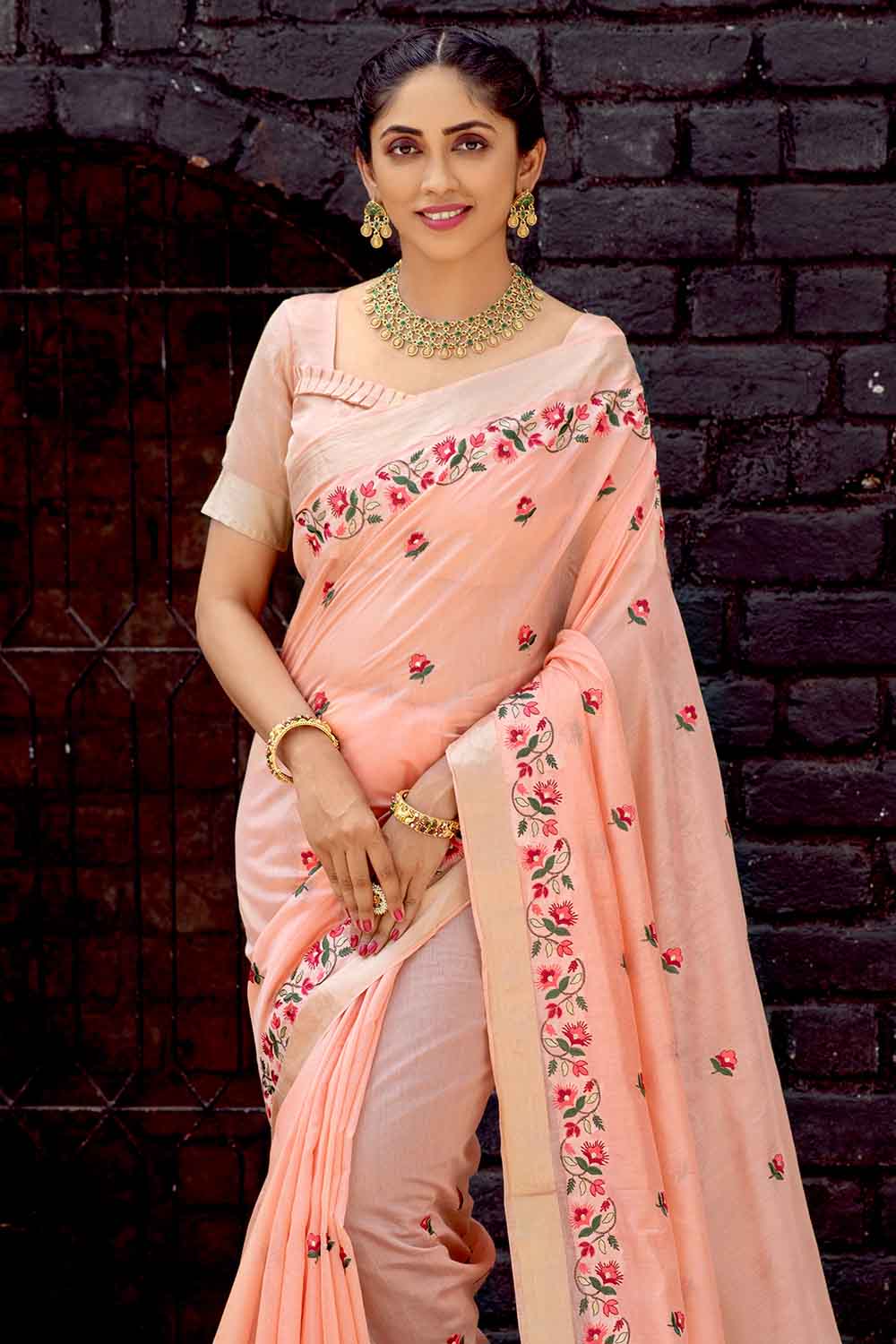 Linen Cotton Saree With Silver Zari Woven Border With Lining Pallu With  Contrast Blouse Piece at Rs 540 | Umra | Surat | ID: 21488521562