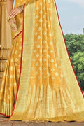 Cotton Saree Tulip Yellow Cotton Saree saree online