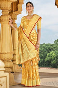 Cotton Saree Tulip Yellow Cotton Saree saree online