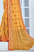 Cotton Saree Tuscany Yellow Cotton Saree saree online