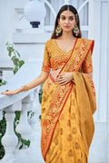 Cotton Saree Tuscany Yellow Cotton Saree saree online